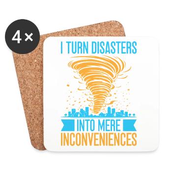 Insurance Agent Inconveniences Funny Insurance - Coasters (set of 4) - white - Front