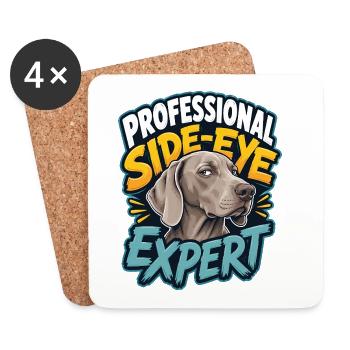 Weimaraner - Coasters (set of 4) - white - Front