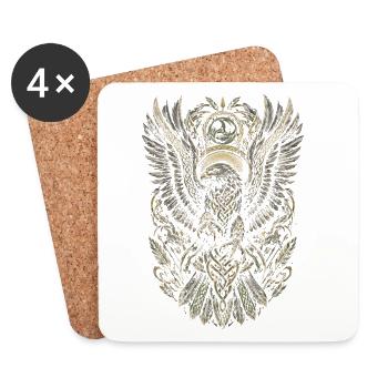 Falconry Falconers - Coasters (set of 4) - white - Front