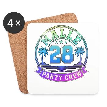Malle 2028 - Coasters (set of 4) - white - Front