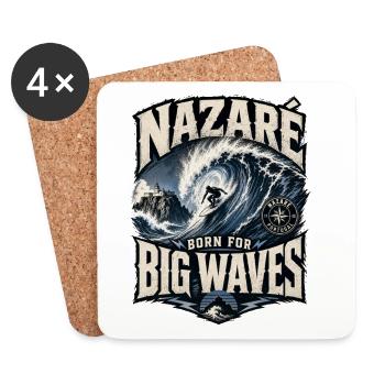 Nazaré Big Waves - Coasters (set of 4) - white - Front