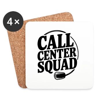 Call Center Squad - Coasters (set of 4) - white - Front