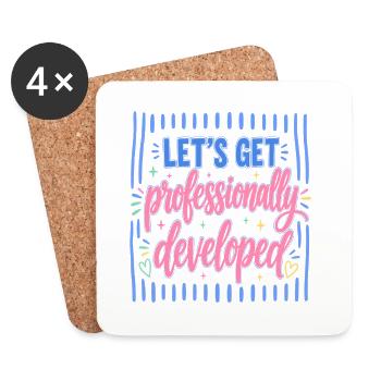 Let's professionally developed - Coasters (set of 4) - white - Front