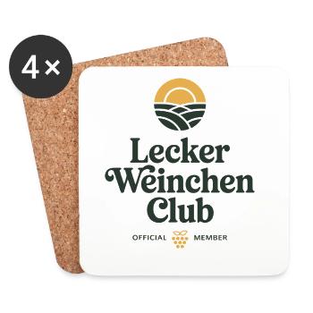 Wine Delicious Wine Club Wine Lovers Red Wine - Coasters (set of 4) - white - Front
