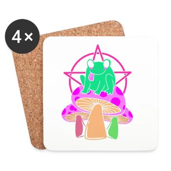 Pastell Gothic - Untersetzer (4er-Set) - Weiß - Vorne