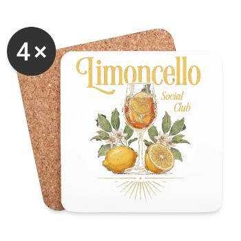 Limoncello Social Club - Dessous de verre (lot de 4) - blanc - Devant