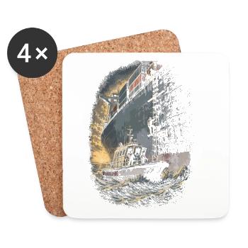 Harbour Pilot Harbour Pilot - Coasters (set of 4) - white - Front