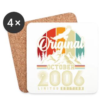 Original October 2006 – 20th Birthday Vintage - Coasters (set of 4) - white - Front