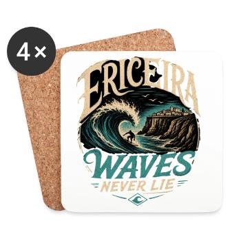 Ericeira Surfing - Coasters (set of 4) - white - Front