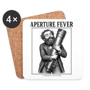 Aperturfieber Vintage Astronomer Teleskop - Untersetzer (4er-Set) - Weiß - Vorne