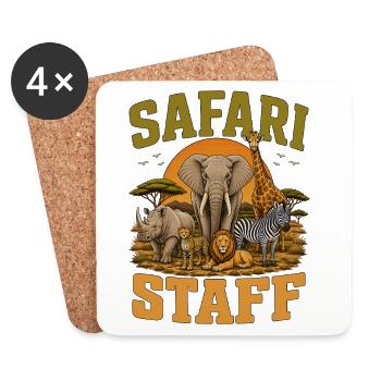 Safari Staff - Untersetzer (4er-Set) - Weiß - Vorne