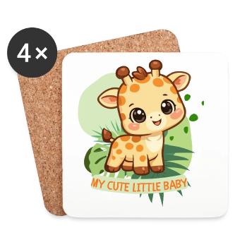 MY CUTE LITTLE BABY - Untersetzer (4er-Set) - Weiß - Vorne