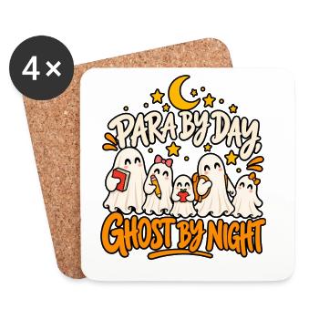 Ghost by Night Parade - Untersetzer (4er-Set) - Weiß - Vorne