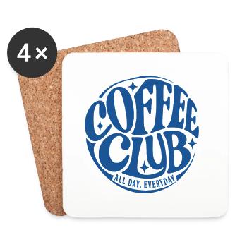 Coffee Club - Untersetzer (4er-Set) - Weiß - Vorne