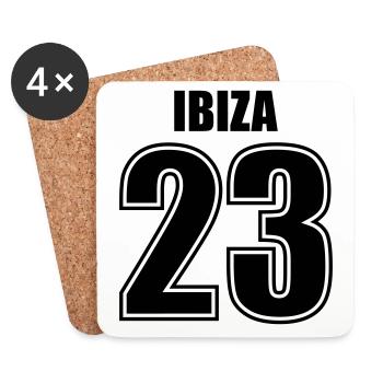 Ibiza 23 - Untersetzer (4er-Set) - Weiß - Vorne