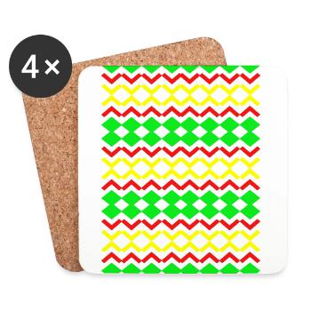 Colorful Design - Coasters (set of 4) - white - Front