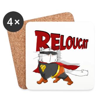 Reloucat - Dessous de verre (lot de 4) - blanc - Devant