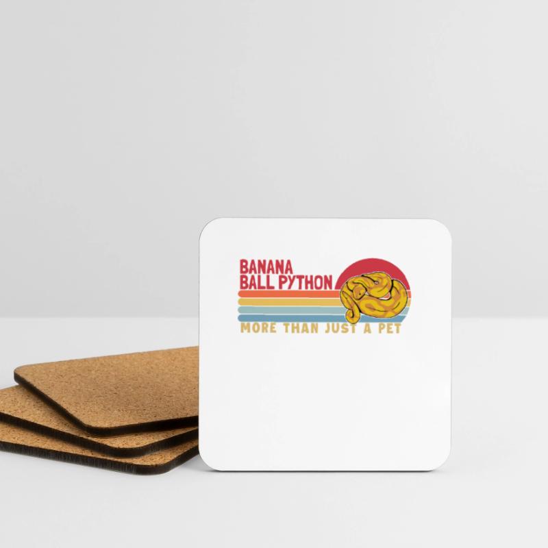 Banana Ball Python more than a Pet Python Banana Untersetzer (4er-Set)