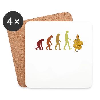 Banana Ball Python Evolution Python Banana Ball - Coasters (set of 4) - white - Front