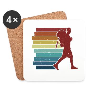 Randonnée Trekking Randonnées Randonnées Randonnées - Dessous de verre (lot de 4) - blanc - Devant