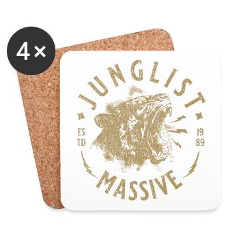 Junglist Massive - Coasters (set of 4) - white - Front