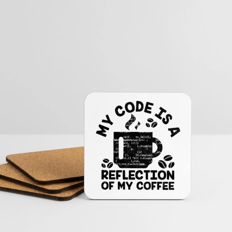 Kaffee-Codierung Programmierer Programmierer Entwickler Nerd Coff Untersetzer (4er-Set)