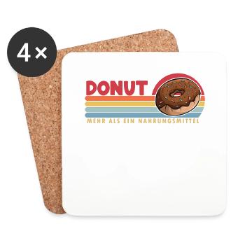 Donut mehr als ein Nahrungsmittel Doughnut Maker - Coasters (set of 4) - white - Front