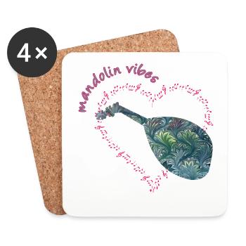 mandoline e 115 - Coasters (set of 4) - white - Front