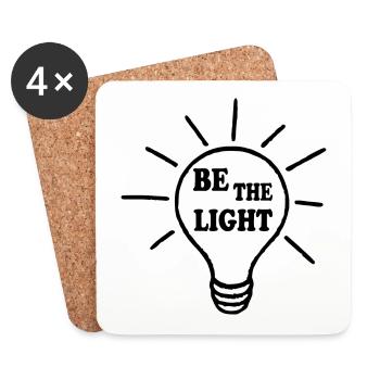 Be the light - Untersetzer (4er-Set) - Weiß - Vorne