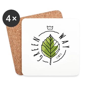 Greenway - Dessous de verre (lot de 4) - blanc - Devant