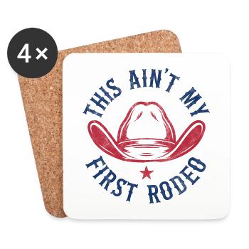 Dies ist mein erstes Rodeo - Untersetzer (4er-Set) - Weiß - Vorne