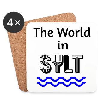 The World in Sylt - Untersetzer (4er-Set) - Weiß - Vorne