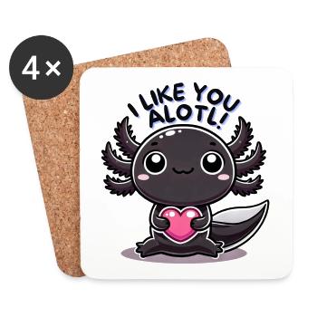 like you alotl - Untersetzer (4er-Set) - Weiß - Vorne