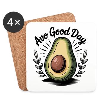 Avo Good Day - Coasters (set of 4) - white - Front
