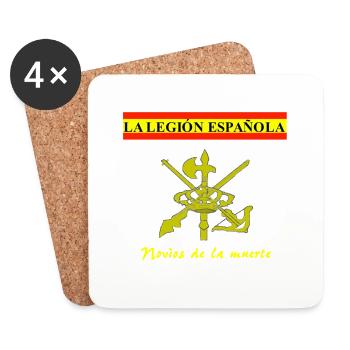 Legión española - Dessous de verre (lot de 4) - blanc - Devant