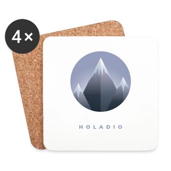 Holadio Holladio Alpiniste Jodeln Heidi Randonnée - Dessous de verre (lot de 4) - blanc - Devant