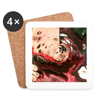 Galaxy - Coasters (set of 4) - white - Front