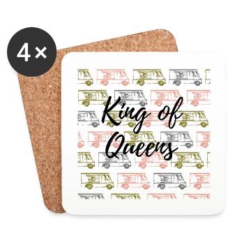 King of Queens Truck - Untersetzer (4er-Set) - Weiß - Vorne