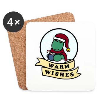 Dolly Warm Wishes - Coasters (set of 4) - white - Front