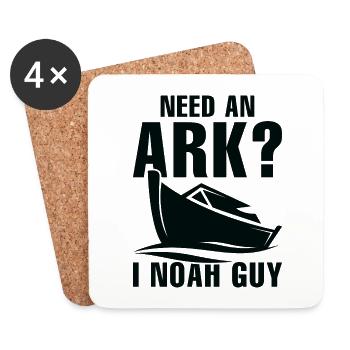 Besoin d’une arche I Noah Guy - Dessous de verre (lot de 4) - blanc - Devant