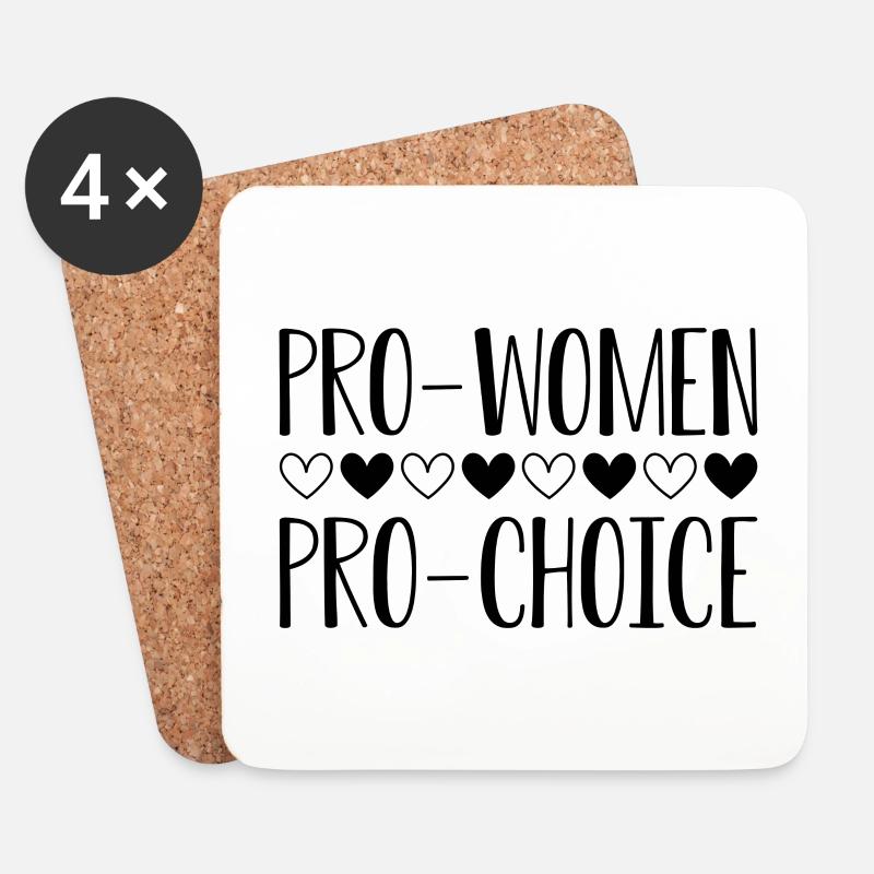 Pro Frauen Pro Choice - Untersetzer (4er-Set) - Weiß