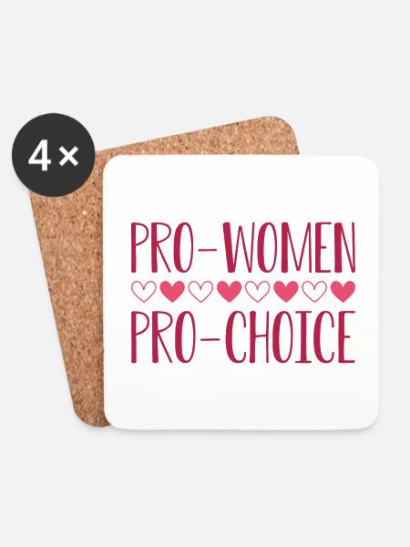 Pro Frauen Pro Choice - Untersetzer (4er-Set) - Weiß