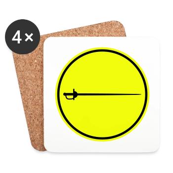 Fencing Sword - Coasters (set of 4) - white - Front