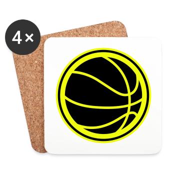 Basketball symbol - Coasters (set of 4) - white - Front