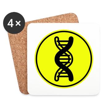 Dna symbol - Untersetzer (4er-Set) - Weiß - Vorne