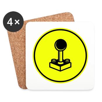 Joystick Gamer - Coasters (set of 4) - white - Front