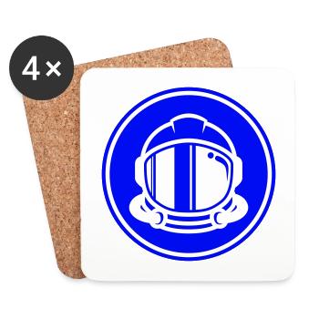 Astronaut icon icon - Coasters (set of 4) - white - Front