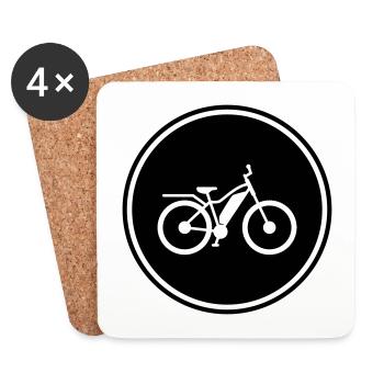 ebike bike - Coasters (set of 4) - white - Front