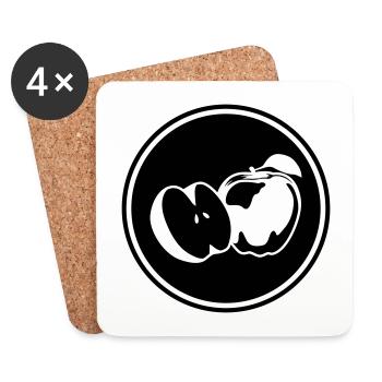 Apple icon vitamins - Coasters (set of 4) - white - Front