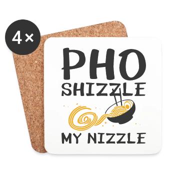 Pho Shizzle My Nizzle - Dessous de verre (lot de 4) - blanc - Devant